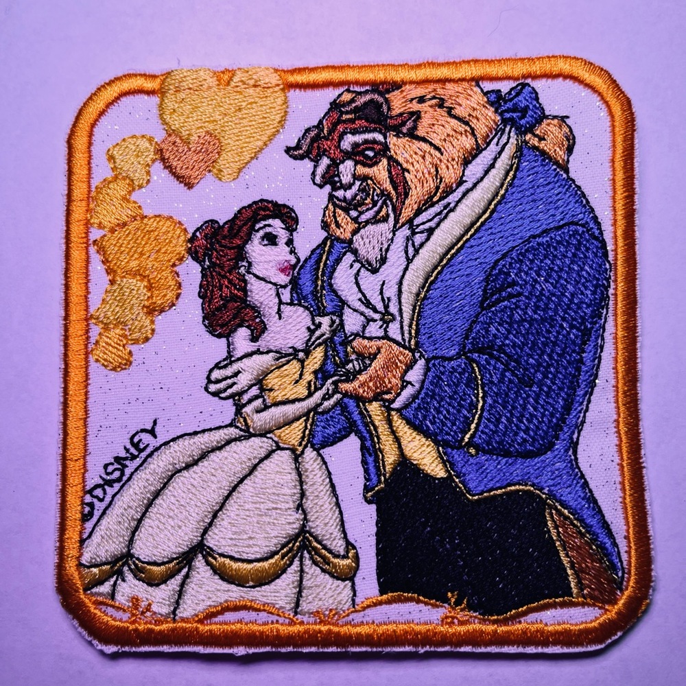 Beauty and the beast Disney iron on patch